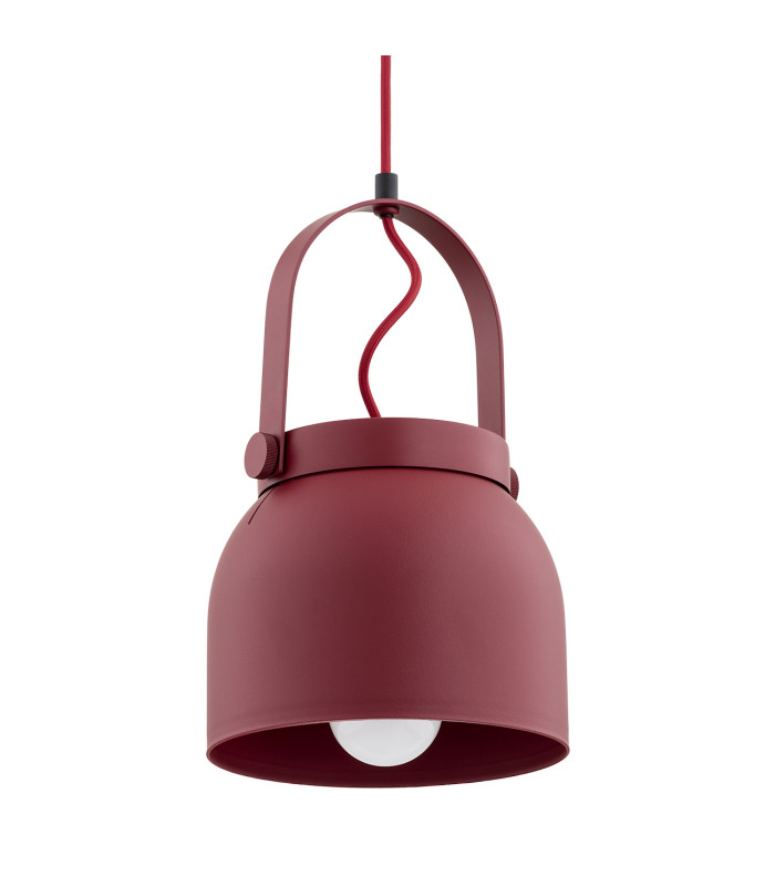 Logan 20cm Dome Pendant Ceiling Light Red-3
