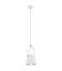 Logan 12cm Dome Pendant Ceiling Light Cream White-1