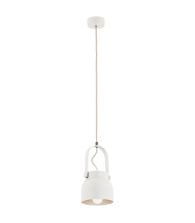 Logan 12cm Dome Pendant Ceiling Light Cream White-1