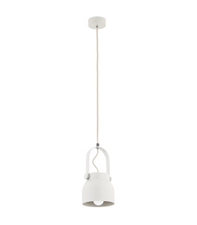Logan 12cm Dome Pendant Ceiling Light Cream White-2