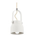 Logan 12cm Dome Pendant Ceiling Light Cream White-3