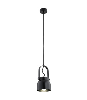 Logan 12cm Dome Pendant Ceiling Light Black-1