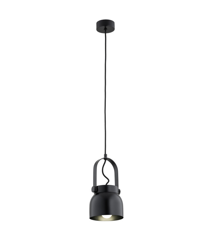 Logan 12cm Dome Pendant Ceiling Light Black-1