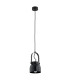 Logan 12cm Dome Pendant Ceiling Light Black-2