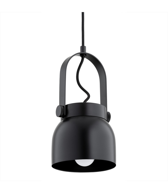 Logan 12cm Dome Pendant Ceiling Light Black-3