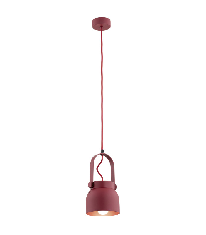Logan 12cm Dome Pendant Ceiling Light Red-1