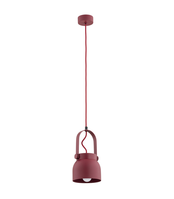 Logan 12cm Dome Pendant Ceiling Light Red-2