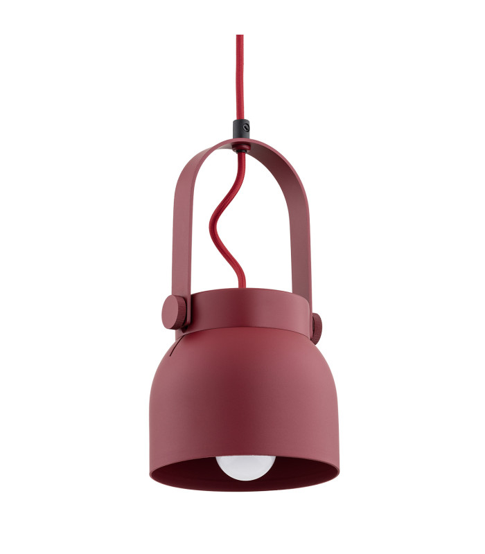 Logan 12cm Dome Pendant Ceiling Light Red-3