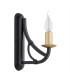 Lorenzo Single Candle Wall Lamp Black Gold-2
