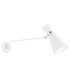 Lukka Dome Wall Lamp White Structure Chrome-1