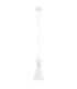 Lukka Dome Pendant Ceiling Light White Structure Chrome-1