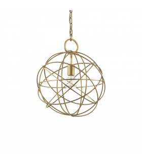1 Light Spherical Ceiling Pendant Gold - 1