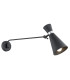 Lukka Dome Wall Lamp Black Structure Chrome-1