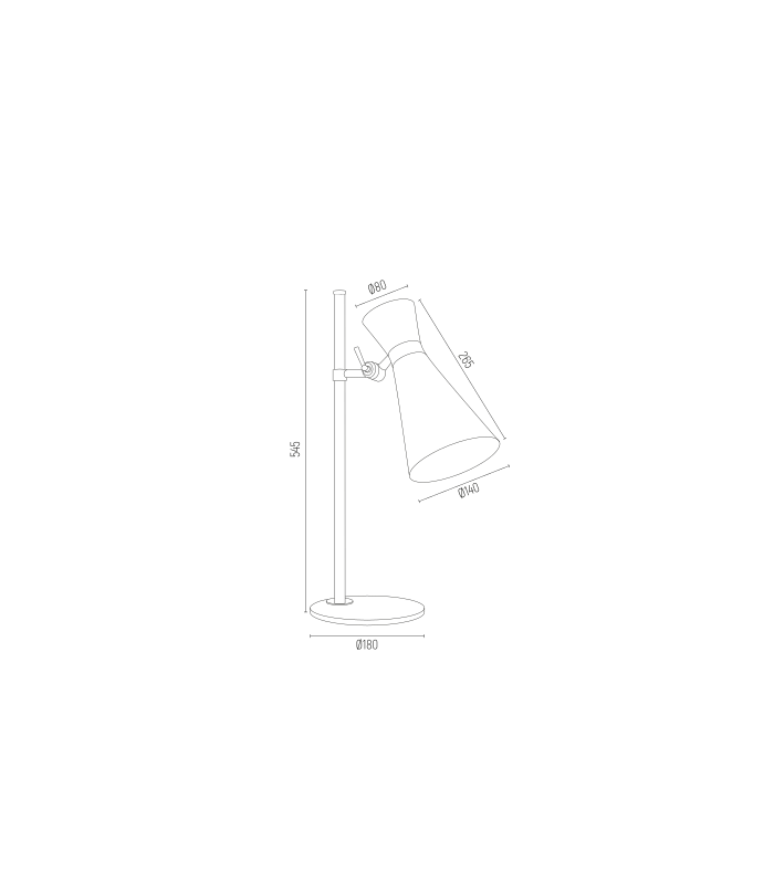 Lukka Desk Task Table Lamp Black Structure Chrome-2