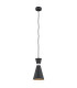 Lukka Dome Pendant Ceiling Light Black Structure Chrome-1