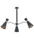 Lukka Multi Arm Pendant Ceiling 3 Light Black Structure Chrome-1