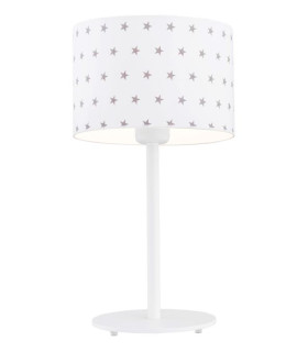 Magic Table Lamp With Round Shade White With Grey Stars White Structure-1