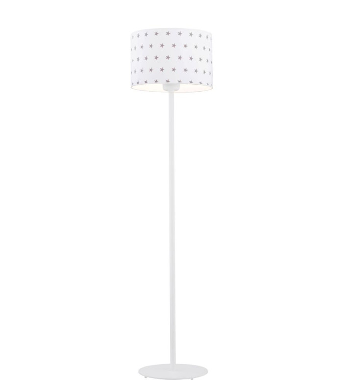 Magic Floor Lamp With Shade White With Grey Stars White Structure-1