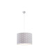 Magic Cylindrical Pendant Ceiling Light Grey With White Stars-1
