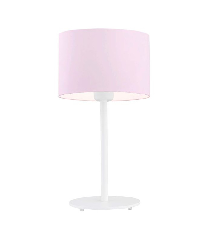 Magic Table Lamp With Round Shade Light Pink White Structure-1
