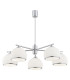Marbella Multi Arm Pendant Ceiling 5 Light Opal Matt Chrome-1