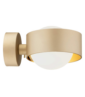 Massimo Plus Outdoor Globe Wall Lamp Opal Matt Gold IP44-1