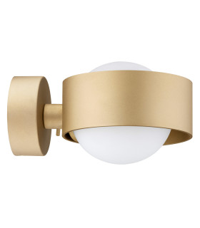 Massimo Plus Outdoor Globe Wall Lamp Opal Matt Gold IP44-2