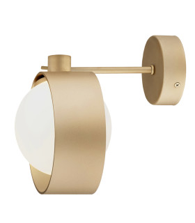 Massimo Plus Outdoor Globe Ceiling Light Opal Matt Gold IP44-2