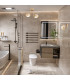 Massimo Plus Outdoor Globe Ceiling Light Opal Matt Gold IP44-4