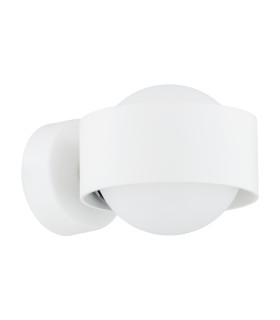 Massimo Plus Outdoor Globe Wall Lamp Opal Matt White Structure IP44-1