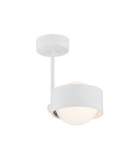 Massimo Plus Outdoor Globe Ceiling Light Opal Matt White Structure IP44-1