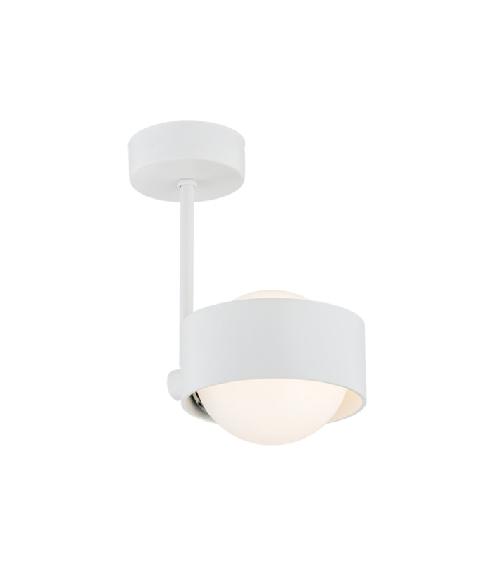 Massimo Plus Outdoor Globe Ceiling Light Opal Matt White Structure IP44-1
