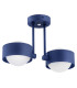 Massimo Plus Globe Ceiling 2 Light Opal Matt Navy Blue Structure IP44-1