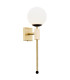Megan Wall Lamp Opal Matt Brushed Brass Black-1