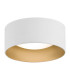 Mohito Flush Ceiling 2 Light White Structure Outside Gold Inside-1