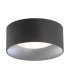 Mohito Flush Ceiling 2 Light Black Structure Outside Silver Inside-1