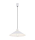 Nashville Dome Pendant Ceiling Light White Structure Brass Elements-1