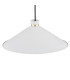 Nashville Dome Pendant Ceiling Light White Structure Brass Elements-3