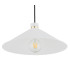 Nashville Dome Pendant Ceiling Light White Structure Brass Elements-5