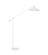 Nashville Arc Floor Lamp White Structure Brass Elements-2