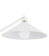 Nashville Arc Floor Lamp White Structure Brass Elements-3