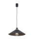 Nashville Dome Pendant Ceiling Light Black Structure Brass Elements-1