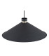 Nashville Dome Pendant Ceiling Light Black Structure Brass Elements-4