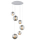 Optica Cluster Pendant Ceiling 6 Light Lister Graphite Chrome-1