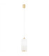 Pallado Slim Pendant Ceiling Light Opal Matt Brass Steel-1