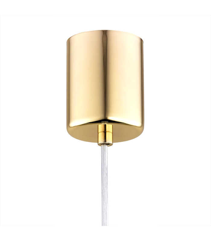 Pallado Slim Pendant Ceiling Light Opal Matt Brass Steel-4