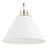 Orte Dome Pendant Ceiling Light White Structure Brass Elements-3