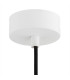 Orte Dome Pendant Ceiling Light White Structure Brass Elements-5