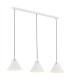 Orte Bar Pendant Ceiling 3 Light White Structure Brass Elements-1