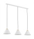 Orte Bar Pendant Ceiling 3 Light White Structure Brass Elements-2